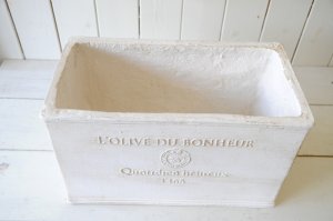 画像4: ボヌールオリーブボックス（Mサイズ）ホワイト