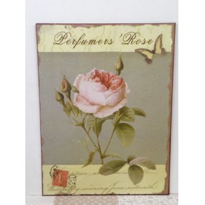 画像: SHABBY TIN PLATE ROSE