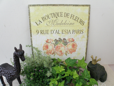 画像2: ★TIN PLATE LA BOUTIQUE DE FLEURS